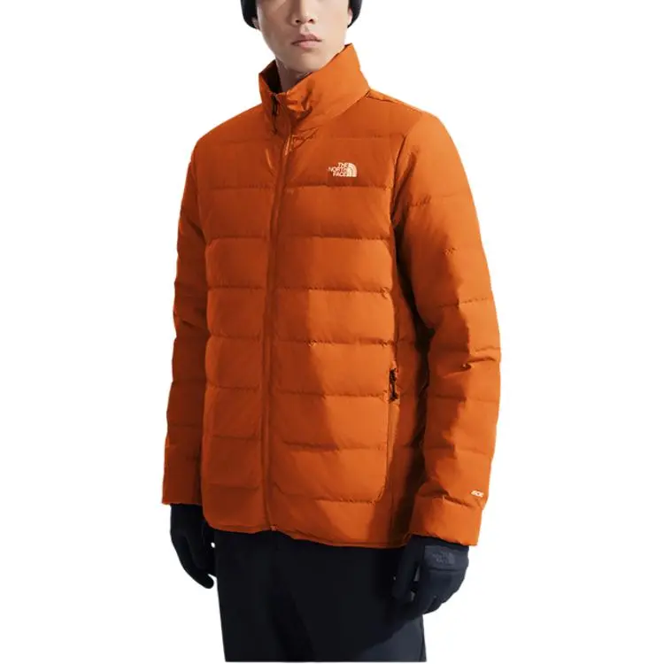 THE NORTH FACE Stormpeak Hiking Waterproof And Breathable Warm Windbreaker Jacket Men's Sunset Orange-4