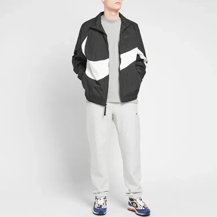 Nike Big Swoosh Woven Statement Jacket - POIZON Nike Big Swoosh Woven Statement Jacket - POIZON