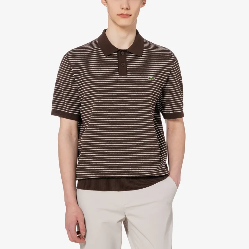 LACOSTE Polo Shirts Men Brown-3