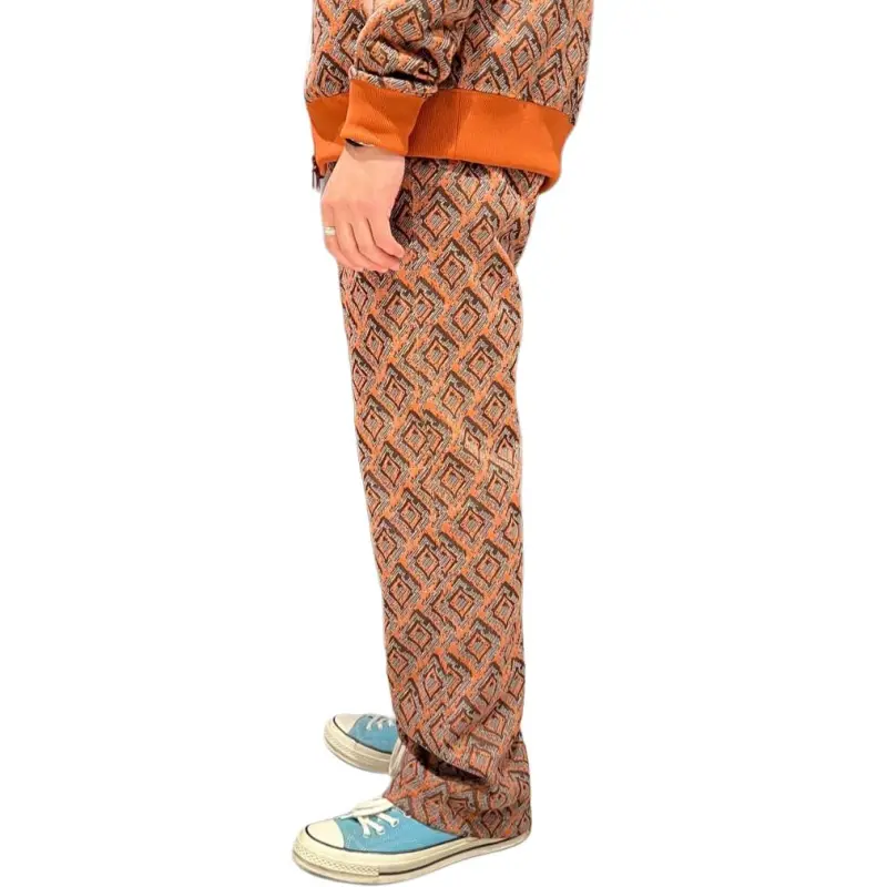 Needles Patterned Bootcut Trousers-4