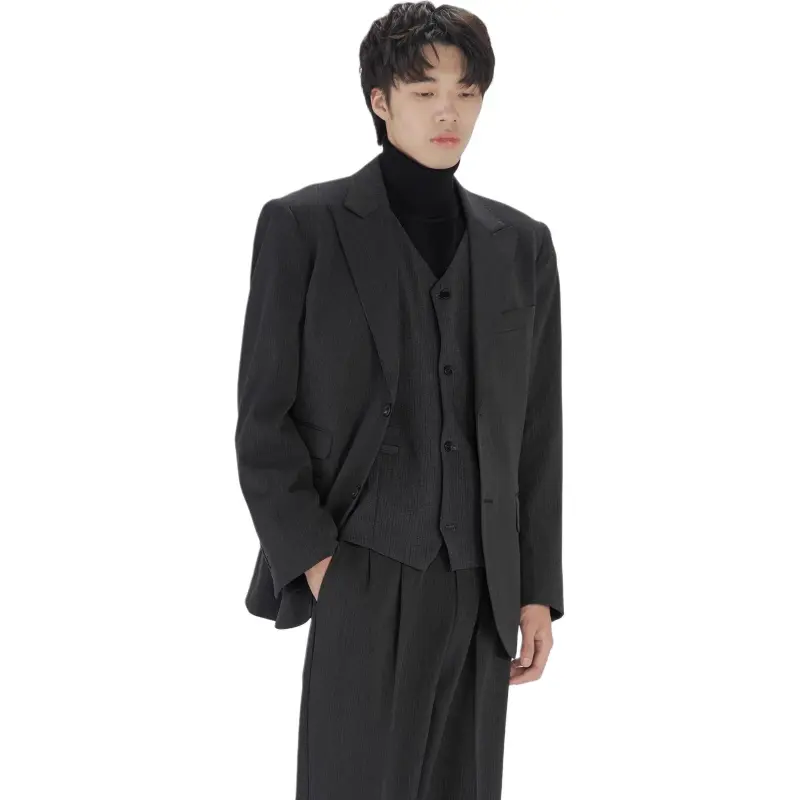LIBERTY KOSTUME Vests Men Iwao Gray-3