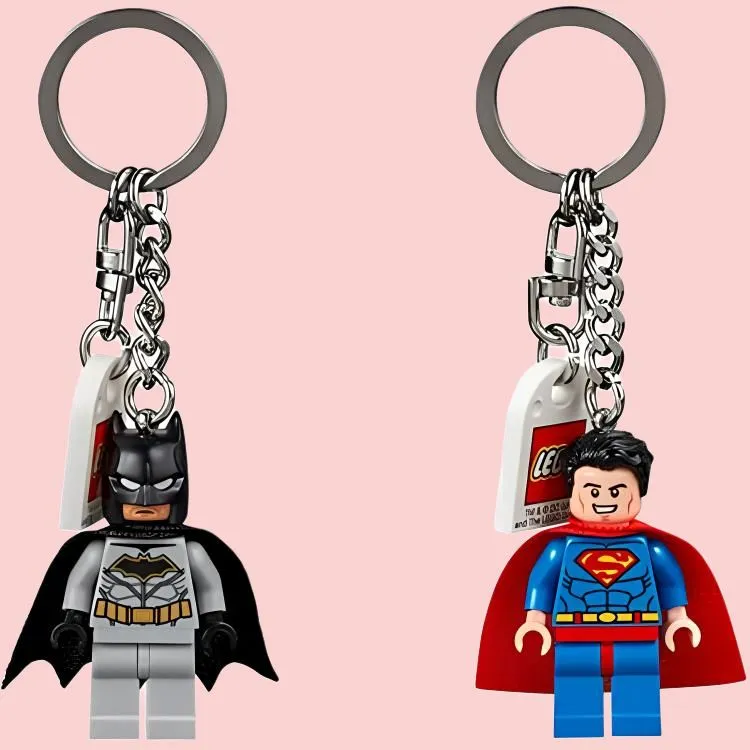 LEGO Super Hero Collection Batman DC Batman Superman Keychain Building Blocks 0 300pcs 853952-5
