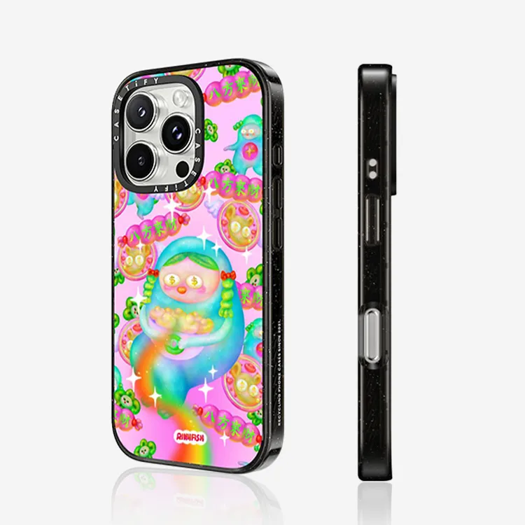 CASETIFY TPU+PC Material Riniifish Wealth Phone Cases IPhone 16/15/14/plus/pro/ma Cartoon-2
