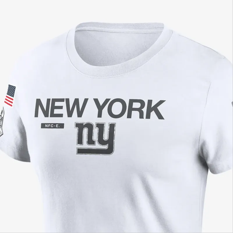 Nike New York Giants Salute To Service Legend Women's Nike Nfl T Shirt-2