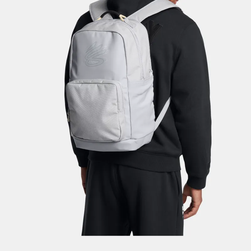 Under Armour Polyester Backpack Regular Unisex Modern Gray-4