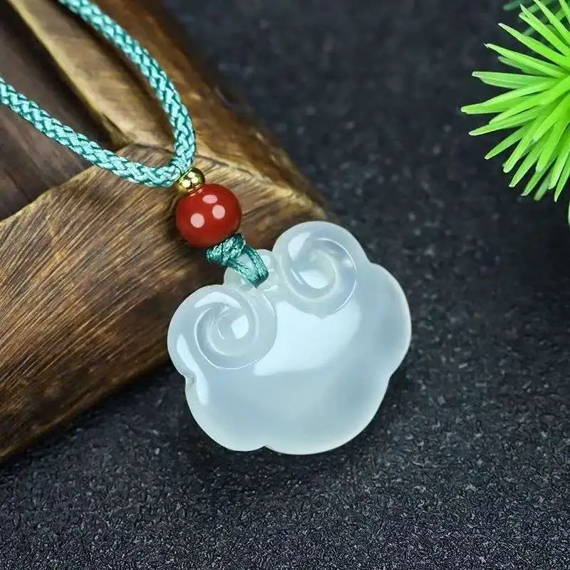 JUNWEN Chalcedony Necklaces Unisex-7