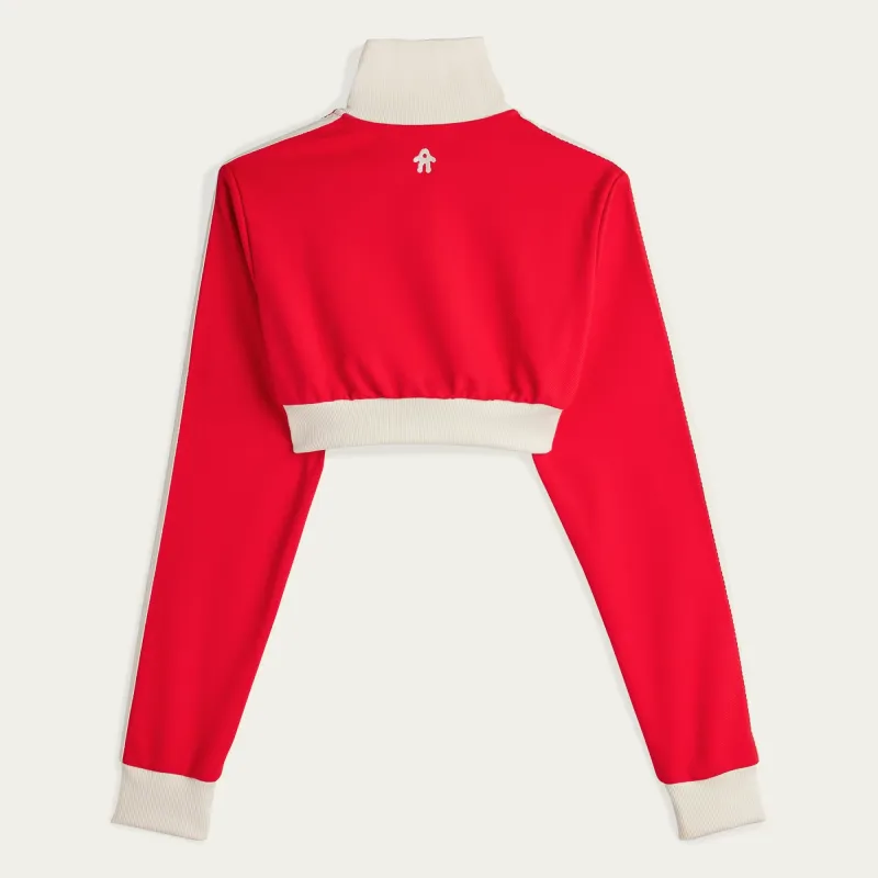 Adidas X Avavav Cropped Track Top 'Better Scarlet'-1