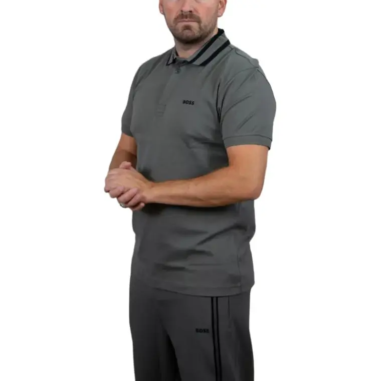 HUGO BOSS Logo Detailed Polo Shirt-3