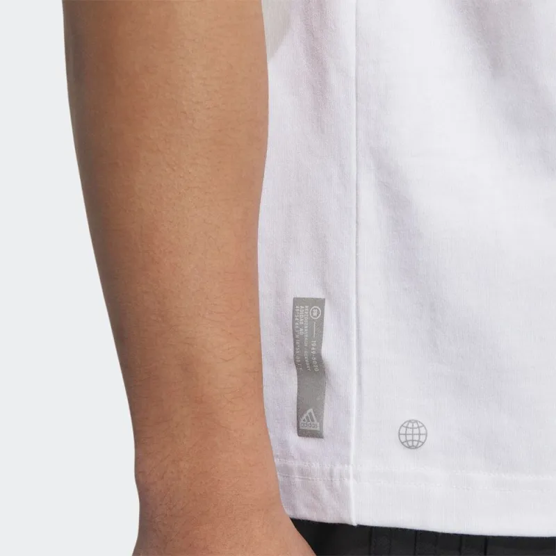 Adidas T Shirts Men White-4