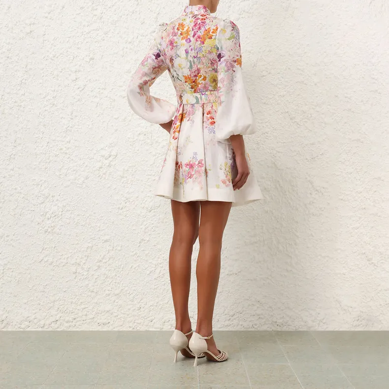 Zimmermann Natura Buttoned Mini Dress-2