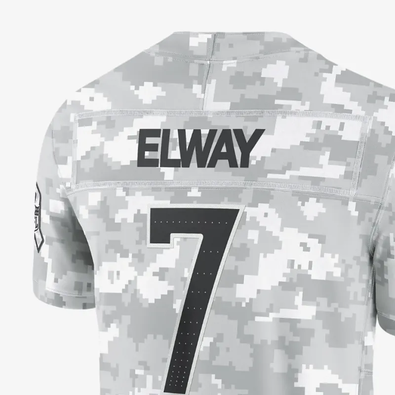 Nike John Elway Denver Broncos Salute To Service Men's Nike Dri FIT Nfl Limited Jersey-3