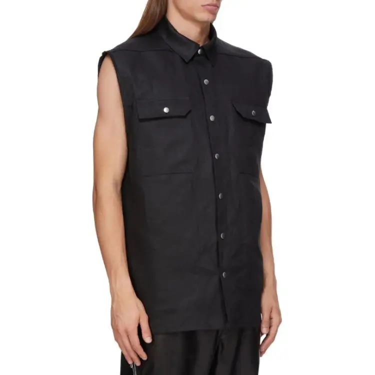 RICK OWENS Jumbo Sleeveless Outershirt-4