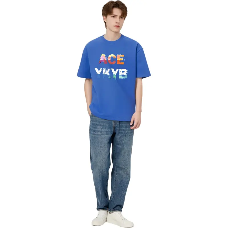 YK&YB T Shirts Unisex Royal Blue-1