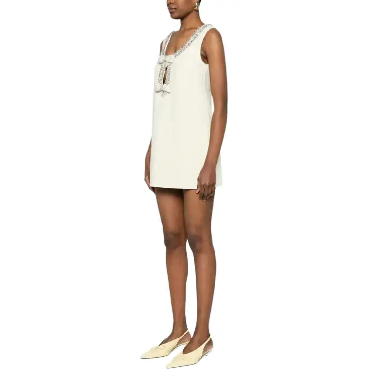 Self portrait Crepe Bow Mini Dress-3