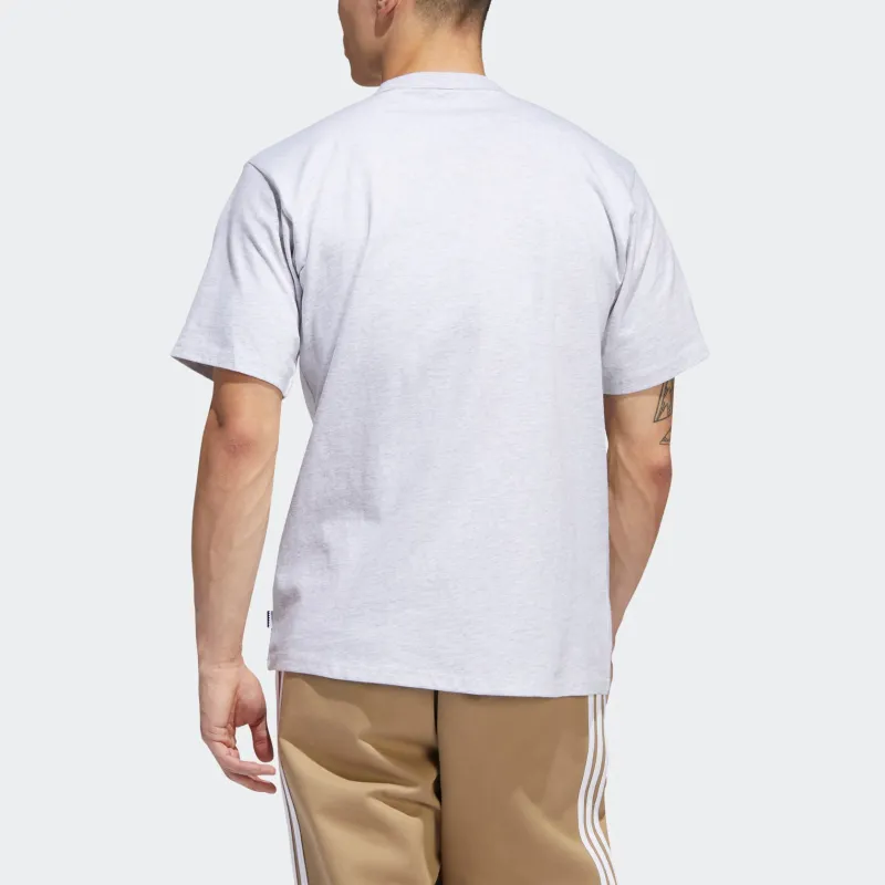 Adidas Originals x Mark Gonzales SkateboardingShmoo T-Shirt Men's Gray-4
