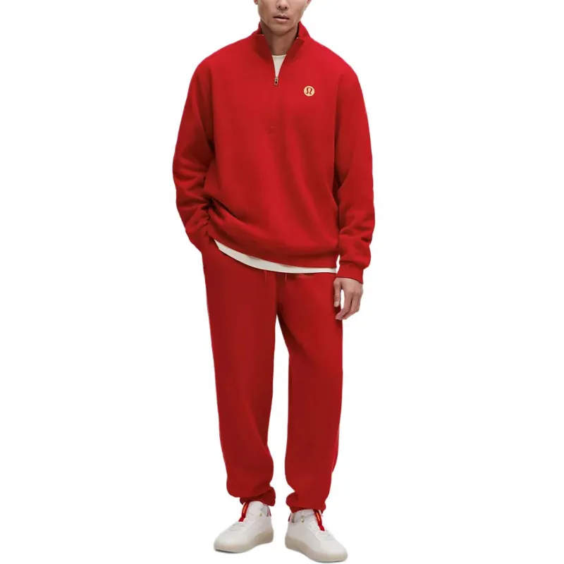 Lululemon Chinese New Year Steady State Sweatshirt Men's Deep Red-2