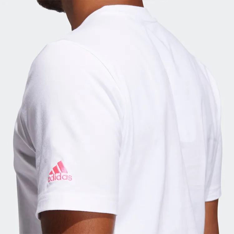 Adidas T Shirts Men White-3