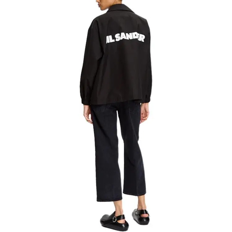 JIL SANDER Logo Printed Textured Jacket-2