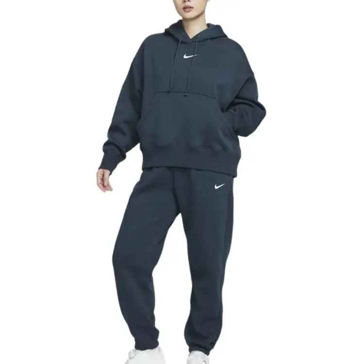 Nike Sportswear Phoenix Fleece Knitted Sweatpants Women's Arsenal Dark Sea Blue-2