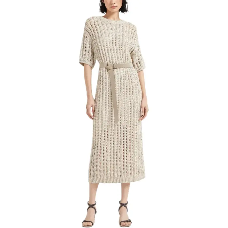 Brunello Cucinelli Knitted Midi Dress-1