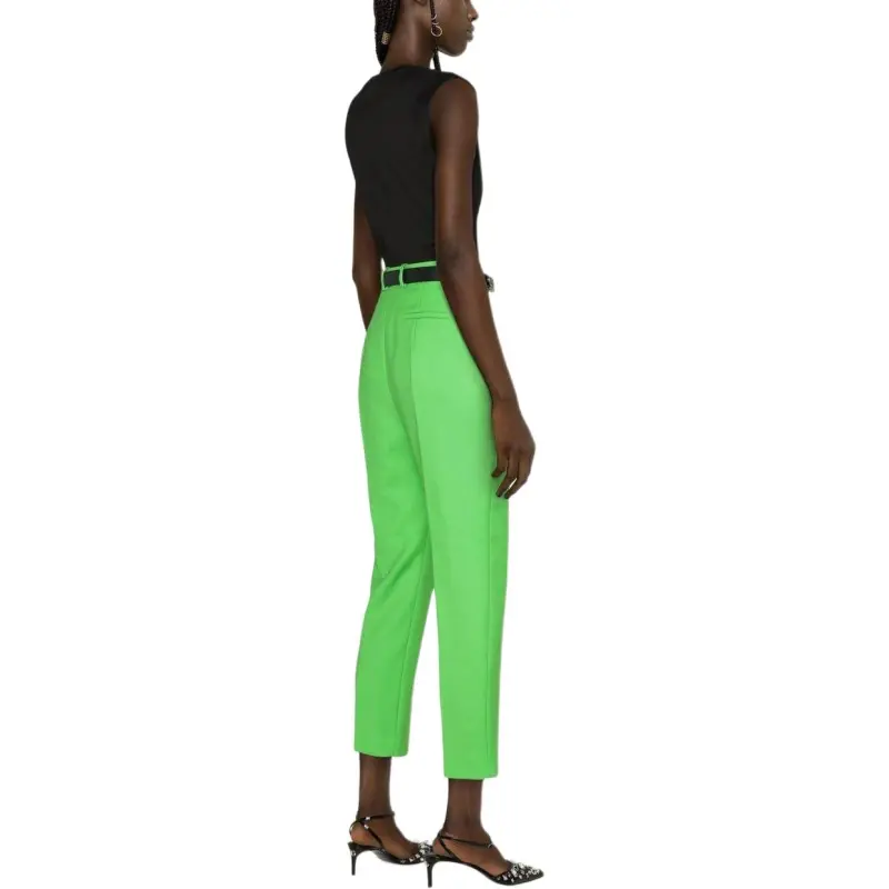Alexander McQueen Straight Leg Pleated Pants-4