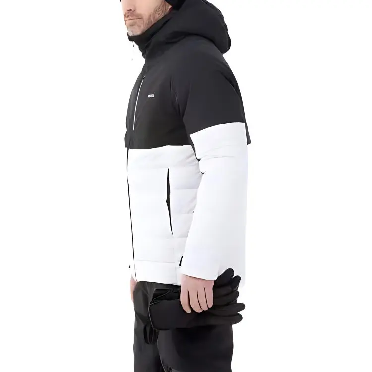 DECATHLON Puffer Jacket Men's Black White-2