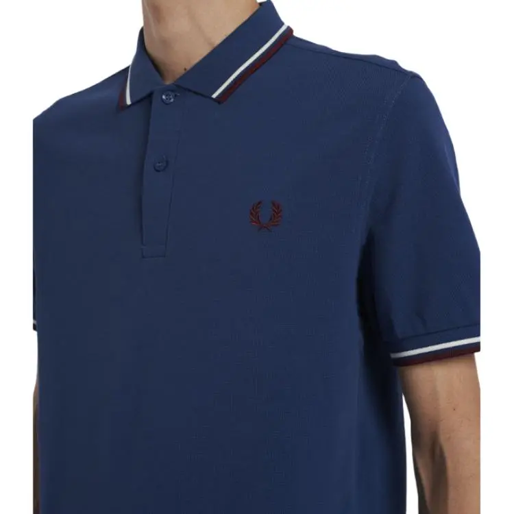FRED PERRY Polo Shirt Men's Blue-4