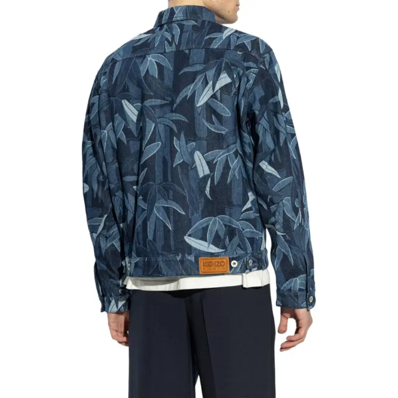 KENZO Decorative Pattern Denim Jacket-2
