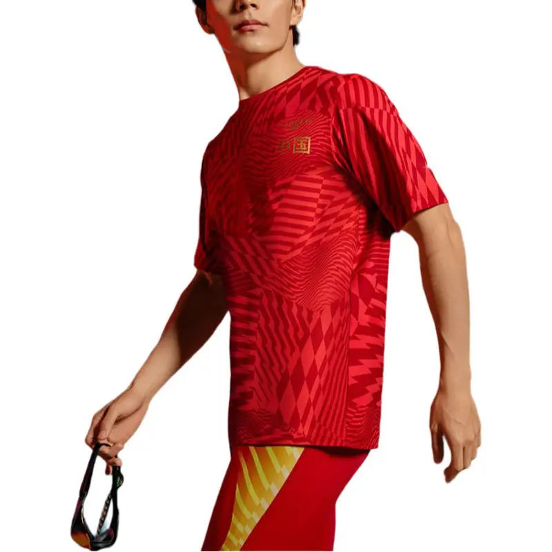 Speedo T Shirts Unisex Red-3