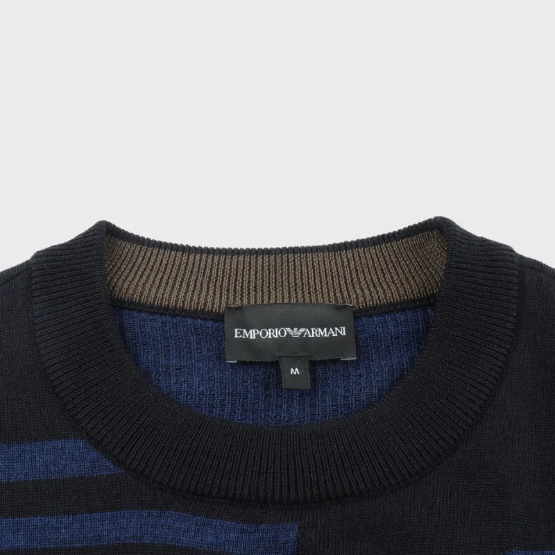 EMPORIO ARMANI Sweaters Men Navy Blue-4