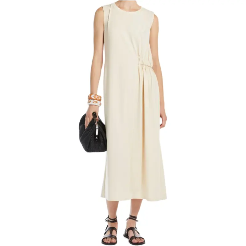 WEEKEND MaxMara Sleeveless Dress Women's Ivory White-1