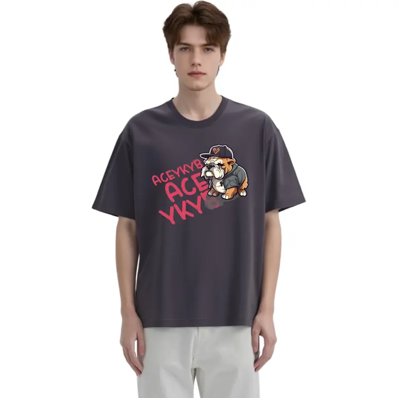 YK&YB T Shirts Unisex Gray-4