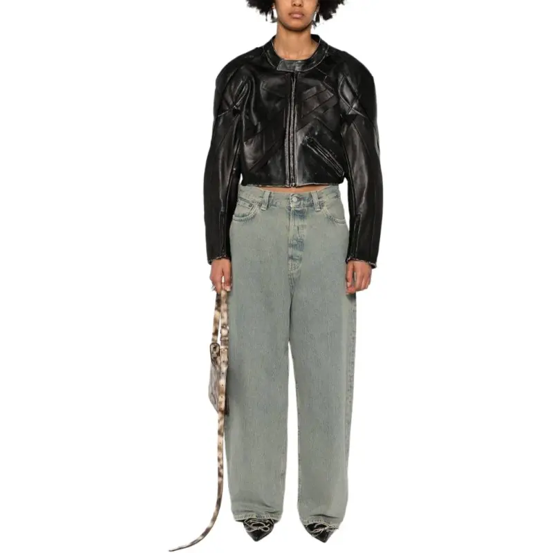 Acne Studios Mid rise Wide leg Jeans-4