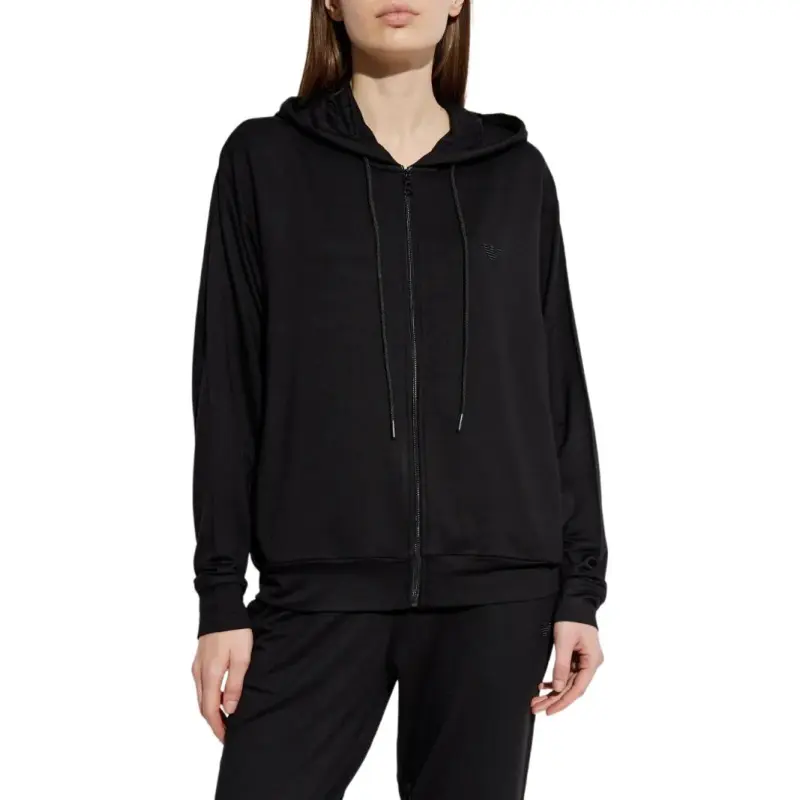 EMPORIO ARMANI Logo embroidered Lounge Hoodie-1