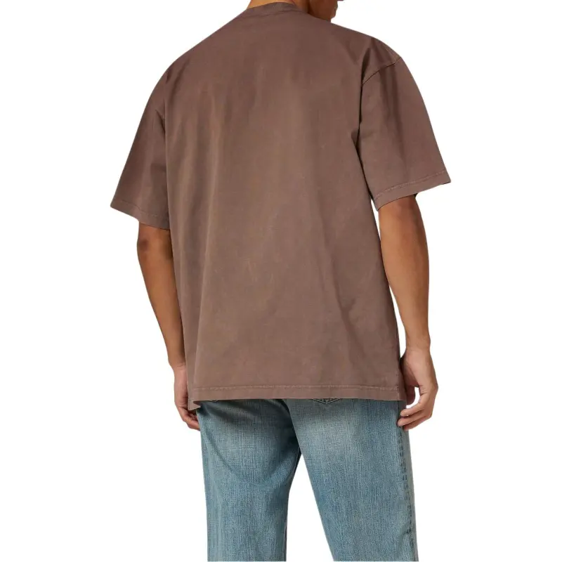Balenciaga Logo Print T shirt Brown-3