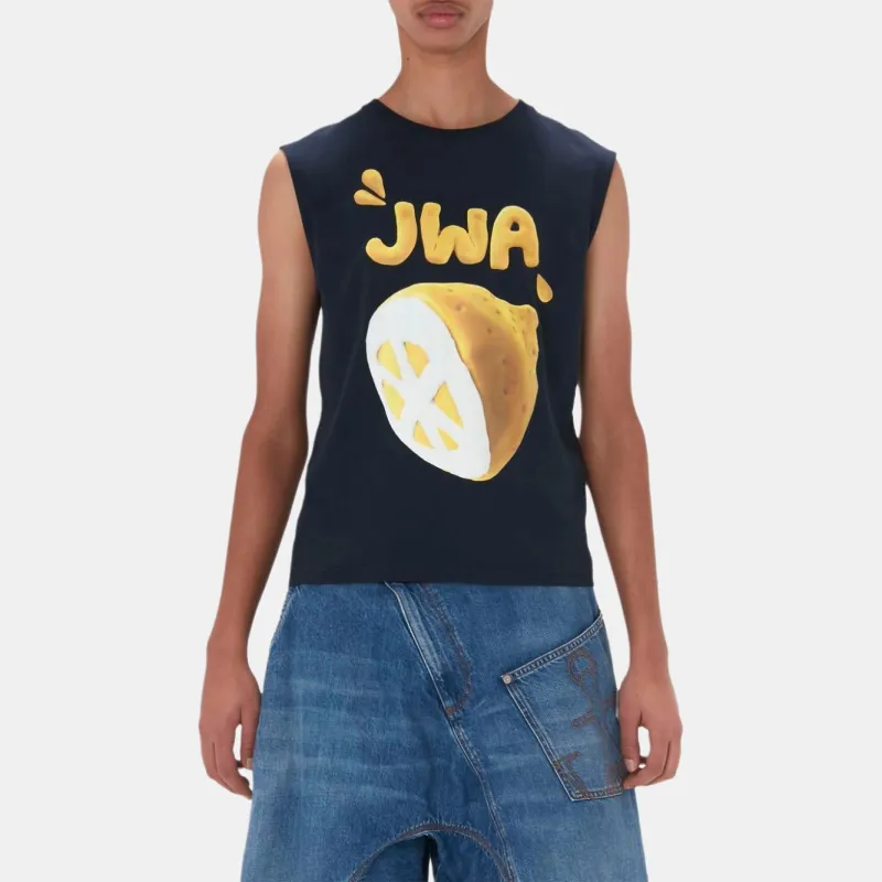 JW Anderson CLAY Series Tank Top Unisex Marine Blue-1