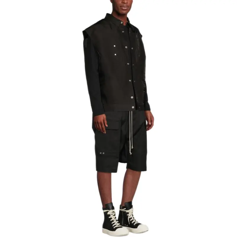 RICK OWENS Vests Men Black-4
