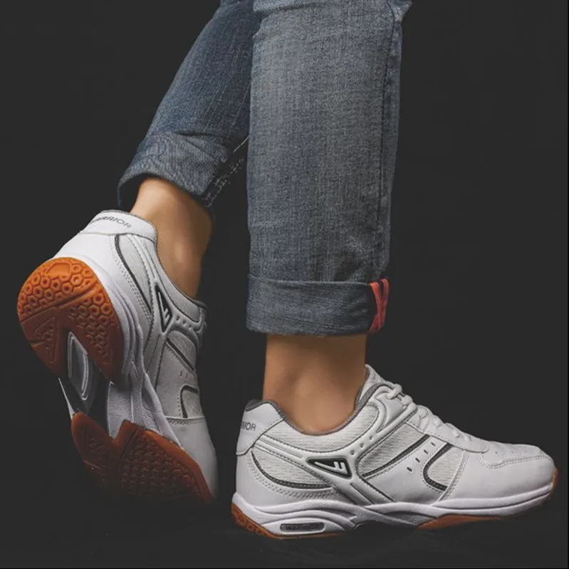 Warrior Cushioning Low-Top Training Shoes Unisex White Gray-3