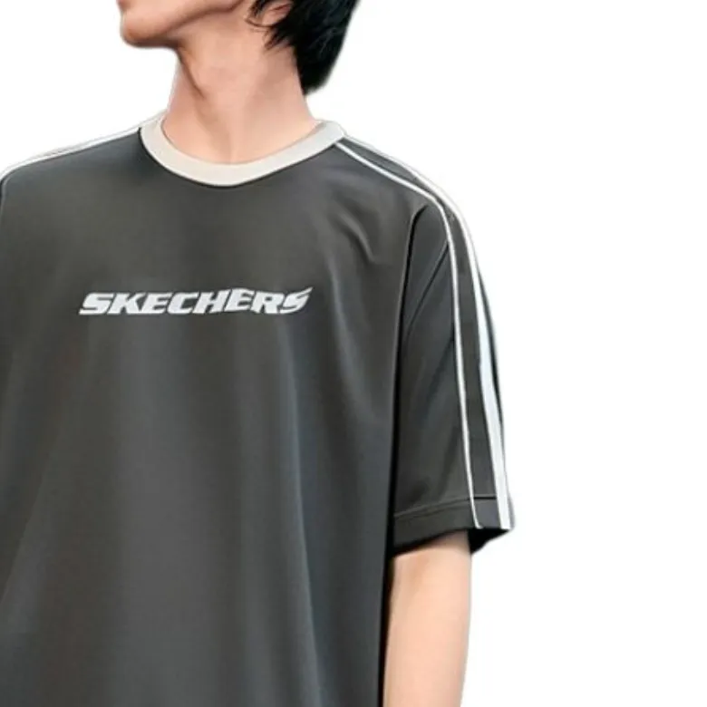 Skechers Sports Life Collection T Shirt Unisex Gray 03K8-1