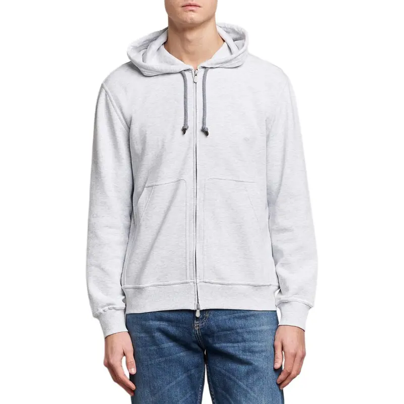 Brunello Cucinelli Zip Up Drawstring Hoodie-2