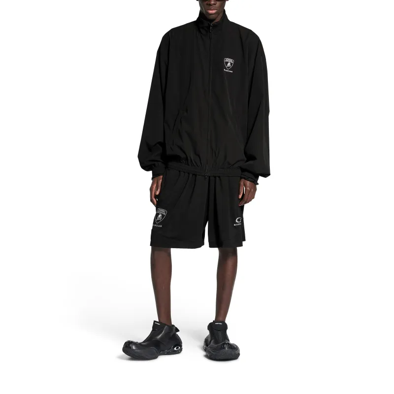 Balenciaga x Automobili Lamborghini Casual Shorts Loose Fit Men's Black-1