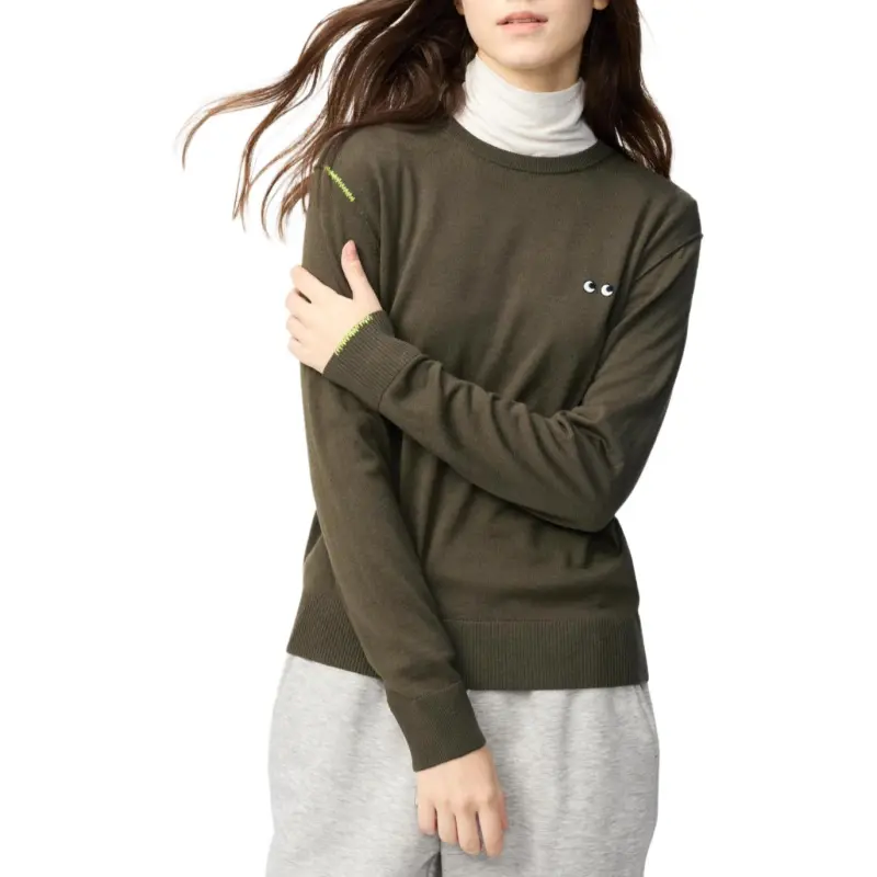 Anya Hindmarch X UNIQLO Anya Hindmarch Co brand Sweaters Women's Olive-1
