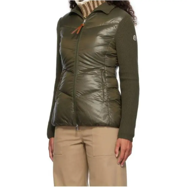 Moncler Logo Patch Knitted Padded Cardigan-2