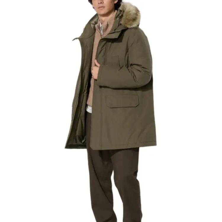 UNIQLO Down Jackets Men Olive-2