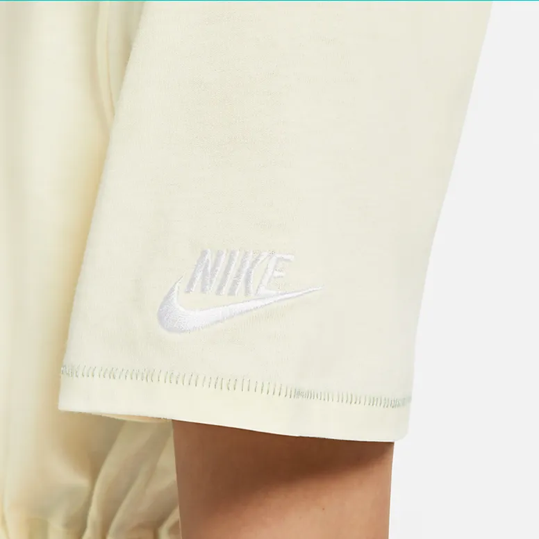 Nike Short Sleeved Dresses Women's Light Yellow-3