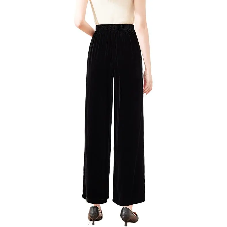 Yi Mengyuan Casual Pants Women's Starry Black-1