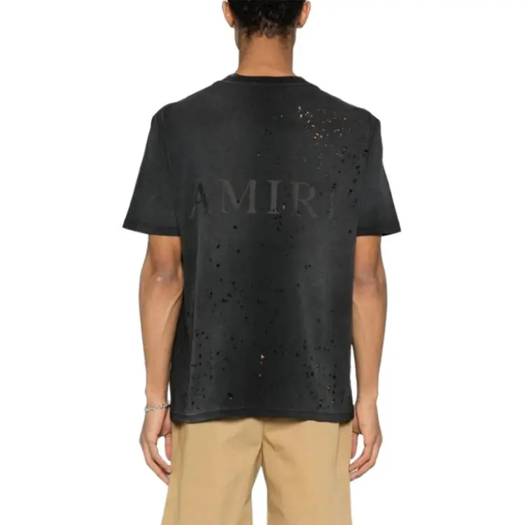 AMIRI Logo Printed Crewneck T Shirt-4