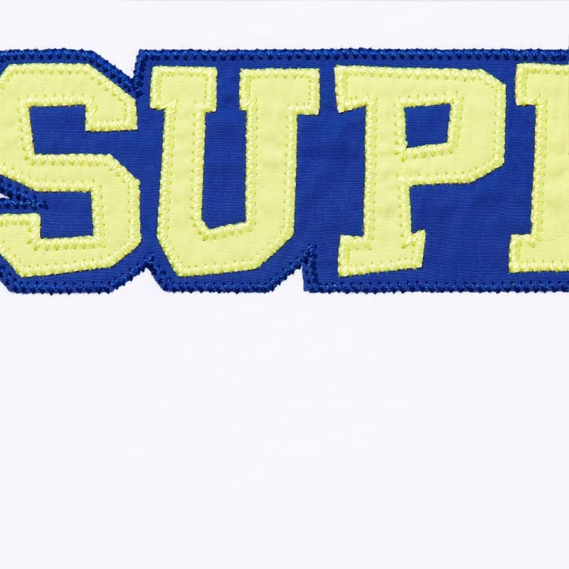 Supreme Satin Appliqué Short Sleeve Top-9