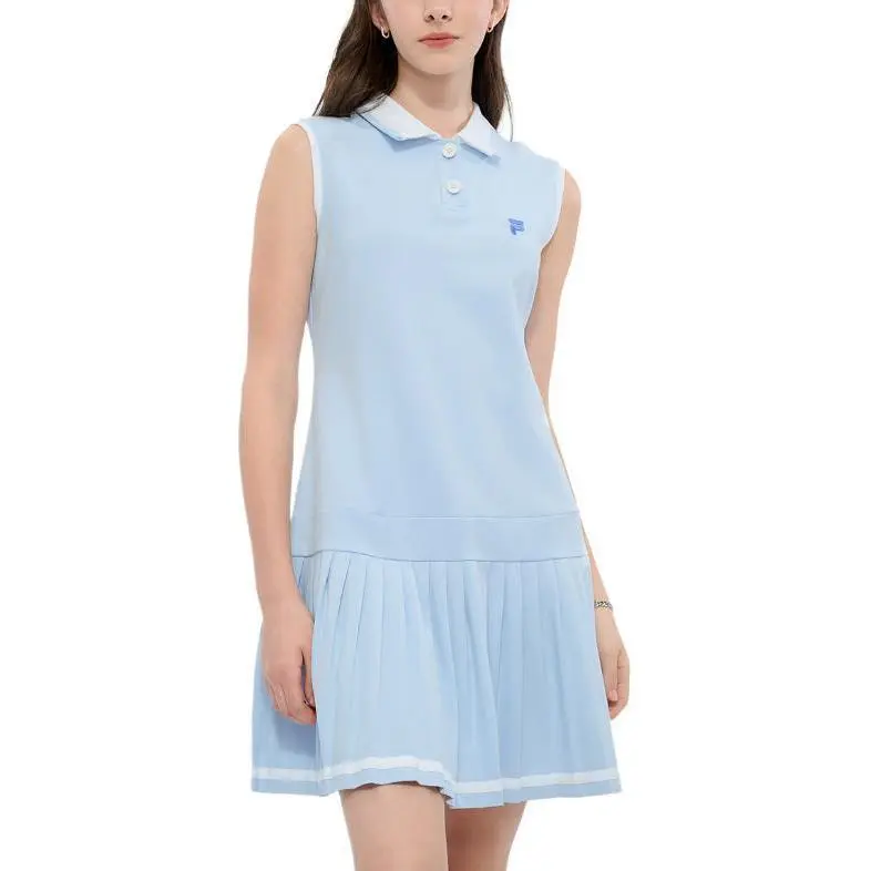 FILA FUSION FUSION LIFEFOB Collection Sleeveless Dress Women's Light White Blue-2
