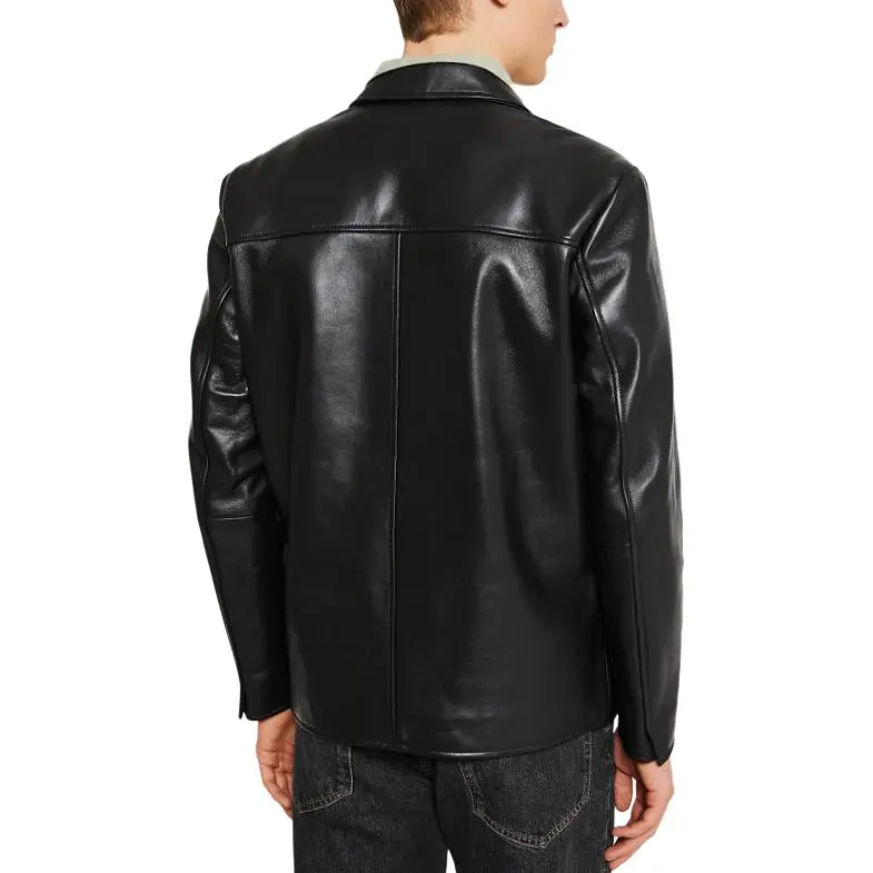 Sunflower Leather Jacket Men's Black-1